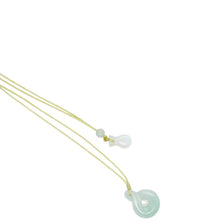 Burmese Jadeite Endless Luck Silk Adjustable Necklace