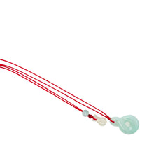 Burmese Jadeite Endless Luck Silk Adjustable Necklace