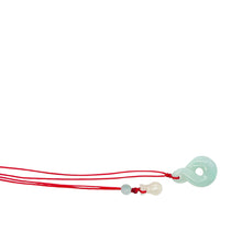 Burmese Jadeite Endless Luck Silk Adjustable Necklace