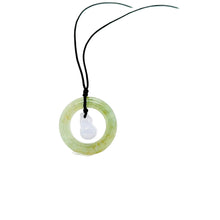Burmese Jadeite Peace & Patience Silk Adjustable Necklace