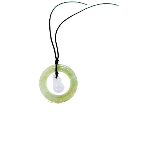 Burmese Jadeite Peace & Patience Silk Adjustable Necklace