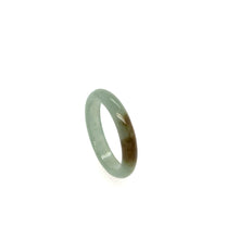 3mm Burmese Icy Blue & Honey Jadeite Comfort Fit Band