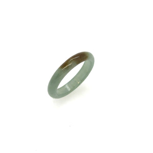 3mm Burmese Icy Blue & Honey Jadeite Comfort Fit Band