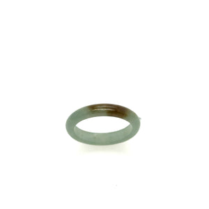 3mm Burmese Icy Blue & Honey Jadeite Comfort Fit Band