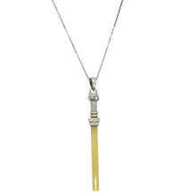 18Kt WG, Burmese Honey Jadeite Lightsaber Pendant