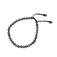 Burmese Icy Gray Jadeite Abacus Men's Mala Silk Bracelet