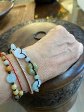 Burmese Jadeite Multi-Color "heavenly good fortune, wealth" Silk Bracelet