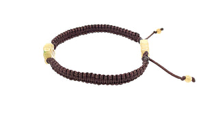 Burmese Jadeite Baqua Children's Silk Bracelet