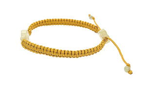 Burmese Jadeite Baqua Children's Silk Bracelet