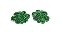 18kt WG Burmese Emerald Green Jadeite Cufflinks