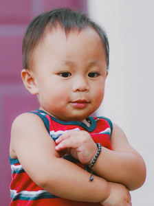 Burmese Icy Jadeite Children Silk Bracelet