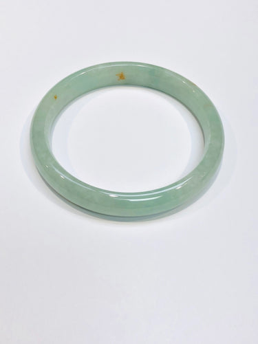 Burmese Icy Blue Green Red Jadeite Comfort Fit Bangle