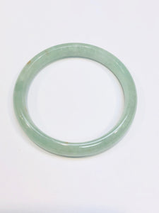 Burmese Icy Blue Green Red Jadeite Comfort Fit Bangle
