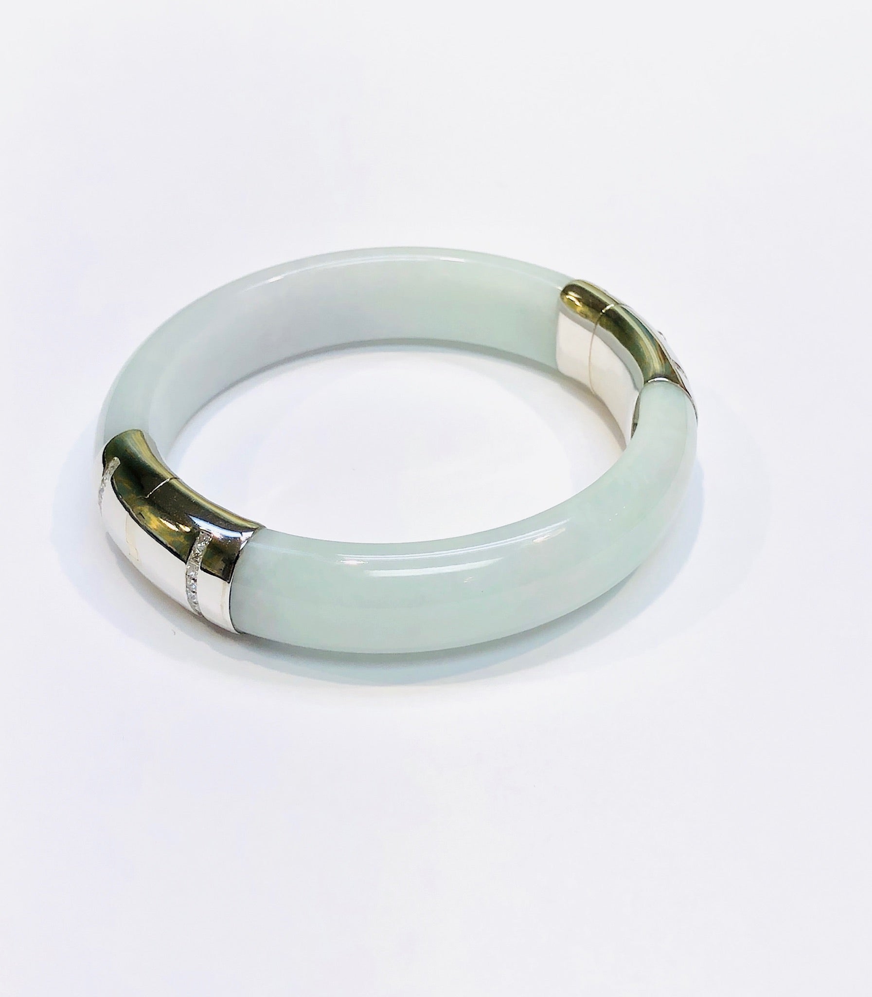 Blue jade clearance bangle bracelet