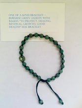 5mm Burmese Multi Color Jadeite Paired w/ Baqua & Gourd Silk Bracelet