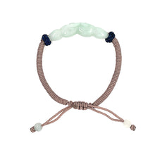 Burmese Jadeite Pea Pod & Mushroom Fertility Silk Bracelet