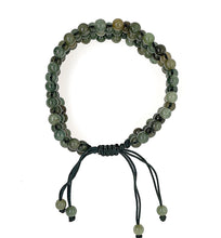 Burmese Jadeite 5 Seeds of Blessings Silk Bracelet