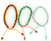 Burmese Orange Jadeite Children Silk Bracelet