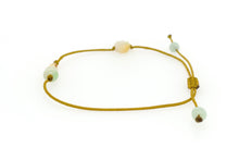 Diamond Set in 18kt YG w/ Burmese Jadeite Gourd & Baqua Silk Bracelet or Anklet