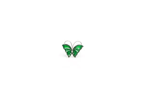 18kt Burmese Jadeite Butterfly Tip Ring