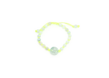 Burmese Jadeite 'Good Fortune' Children's Silk Bracelet