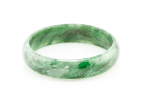 Burmese Emerald Green Jadeite Comfort Fit Bangle